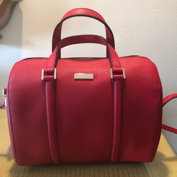 Red Kate Spade Handbag with Shoulder Strap - Picture 2 of 7